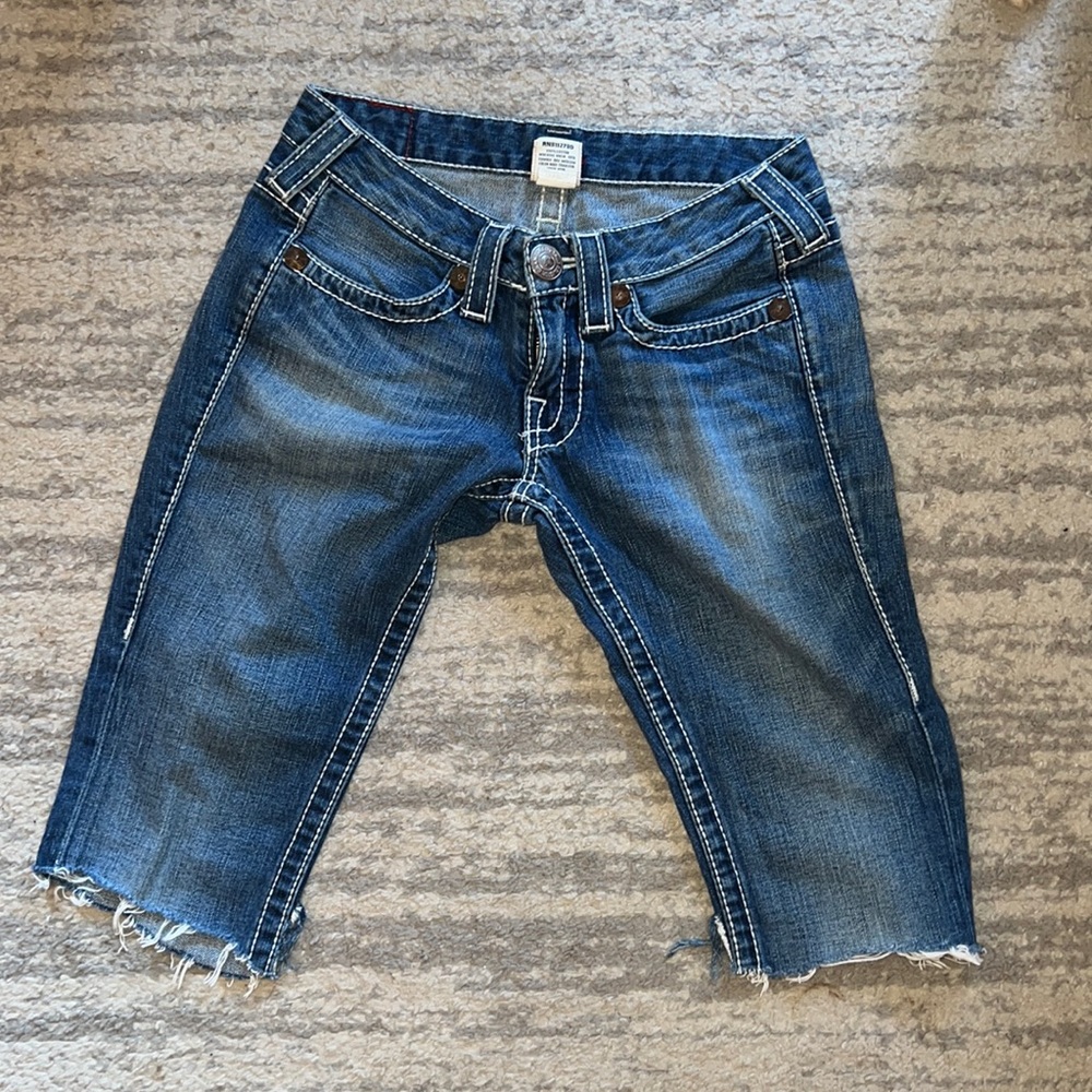 True religion blue jeans size 25